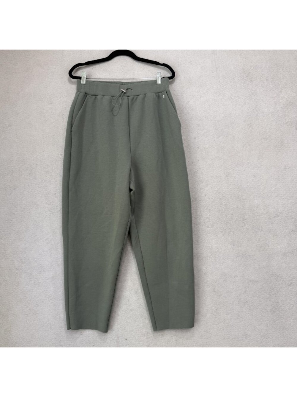 CALIA Jogger Pants Womens S Green Knit Elastic Waist Pockets Lounge Athletic